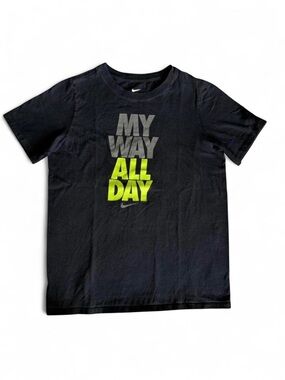 Nike Boys "My Way All Day" Graphic Tee - Size Large